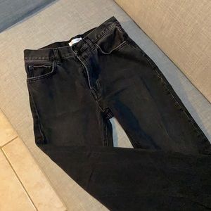 Anine Bing black straight leg jeans